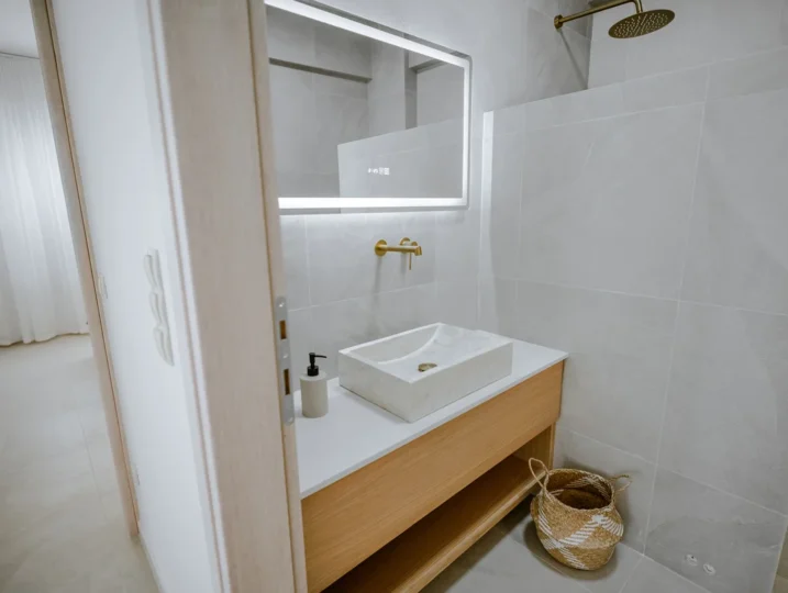 Bathroom with walk-in shower